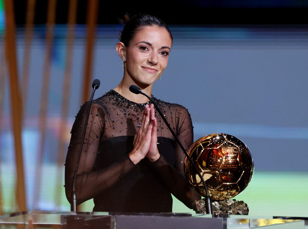 L'Espagnole Aitana Bonmati, Ballon d'Or féminin 2023. REUTERS - STEPHANIE LECOCQ